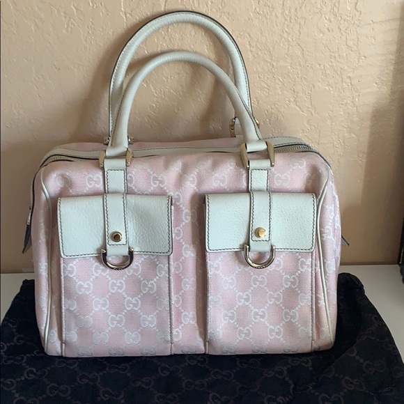 Used authentic Gucci hobo top handle bowling bag - Picture 1 of 16